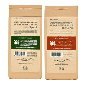 Dr. Squatch pump nozzle close-up revealing thick soap texture and easy dispensing