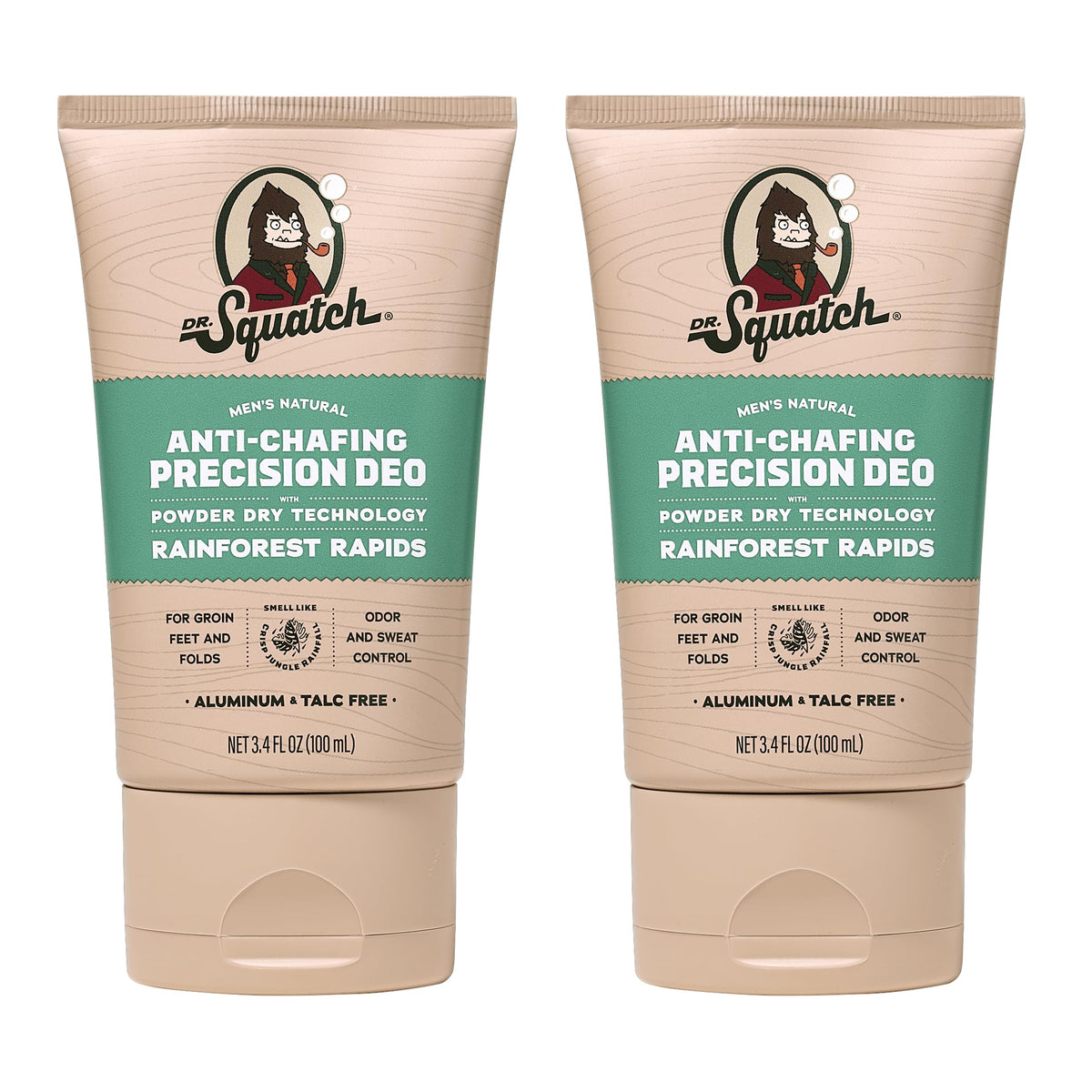 Dr. Squatch front packaging showing Rainforest Rapids scent and benefits