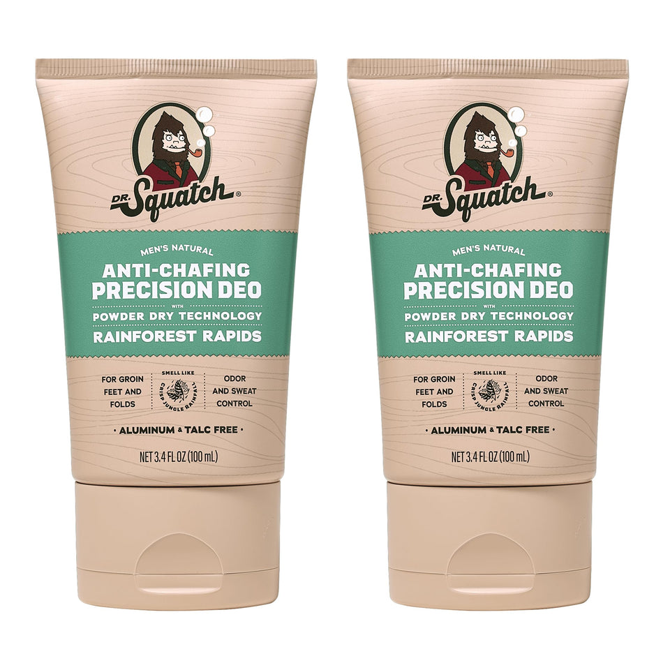 Dr. Squatch front packaging showing Rainforest Rapids scent and benefits