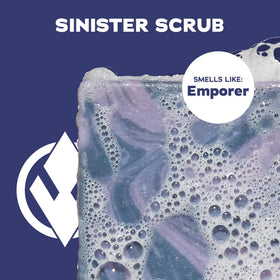 Dr. Squatch close-up of soap texture showing exfoliant particles for smoothing