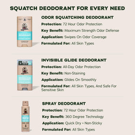 Hand holding Dr. Squatch stick to show 2.65oz size and portability benefit