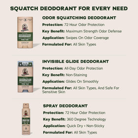 Dr. Squatch stick held in hand indicating compact 2.65oz travel size
