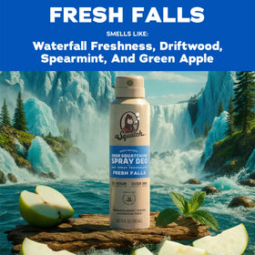 Dr. Squatch spray nozzle 360° view for even, quick coverage