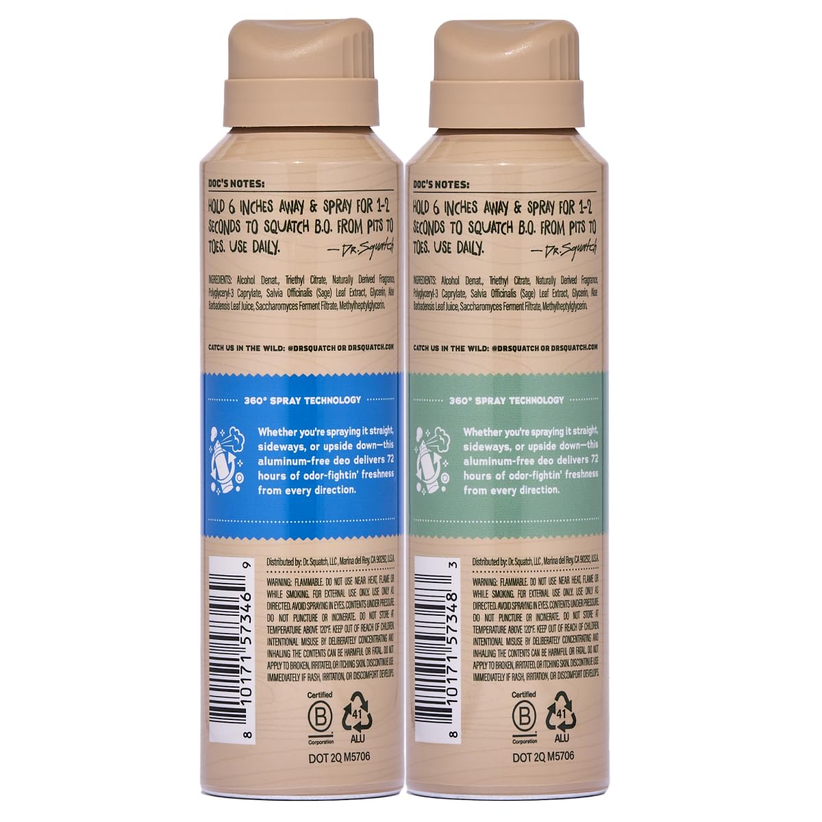 Dr. Squatch used outdoors showing long-lasting freshness during activities