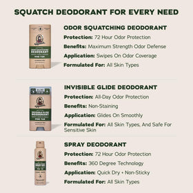Dr. Squatch deodorant sticks styled as a gift for special occasions