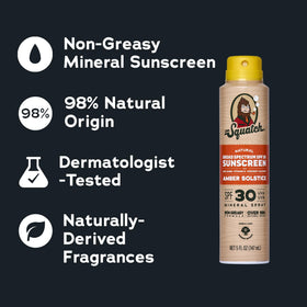 Dr. Squatch sunscreen texture on hand illustrating non-greasy absorption benefit