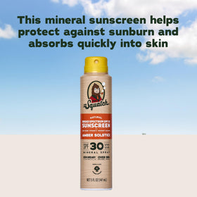 Dr. Squatch sunscreen in a travel kit flatlay showing convenience for trips