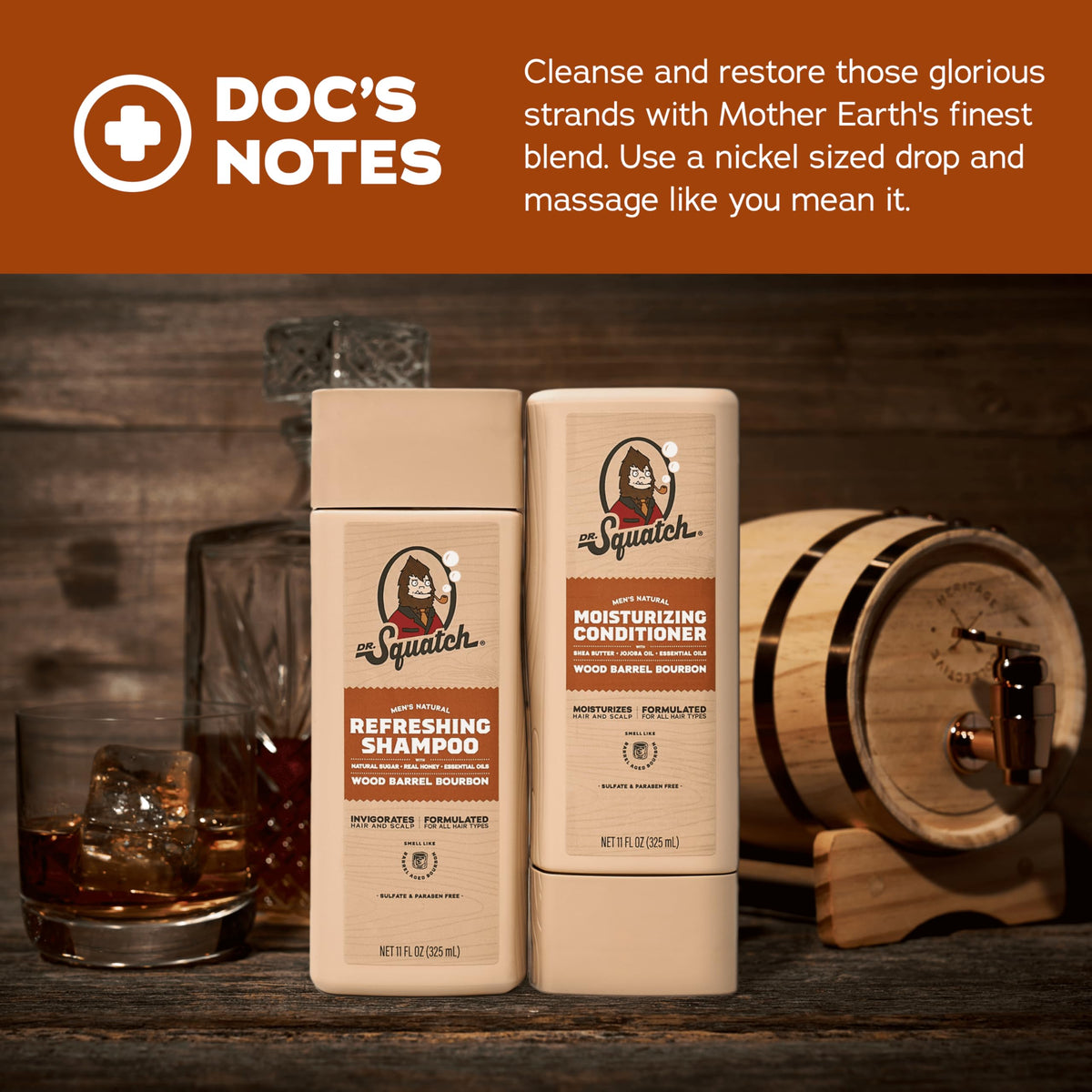 Dr. Squatch conditioner cream on fingers showing rich texture and moisturizing benefits