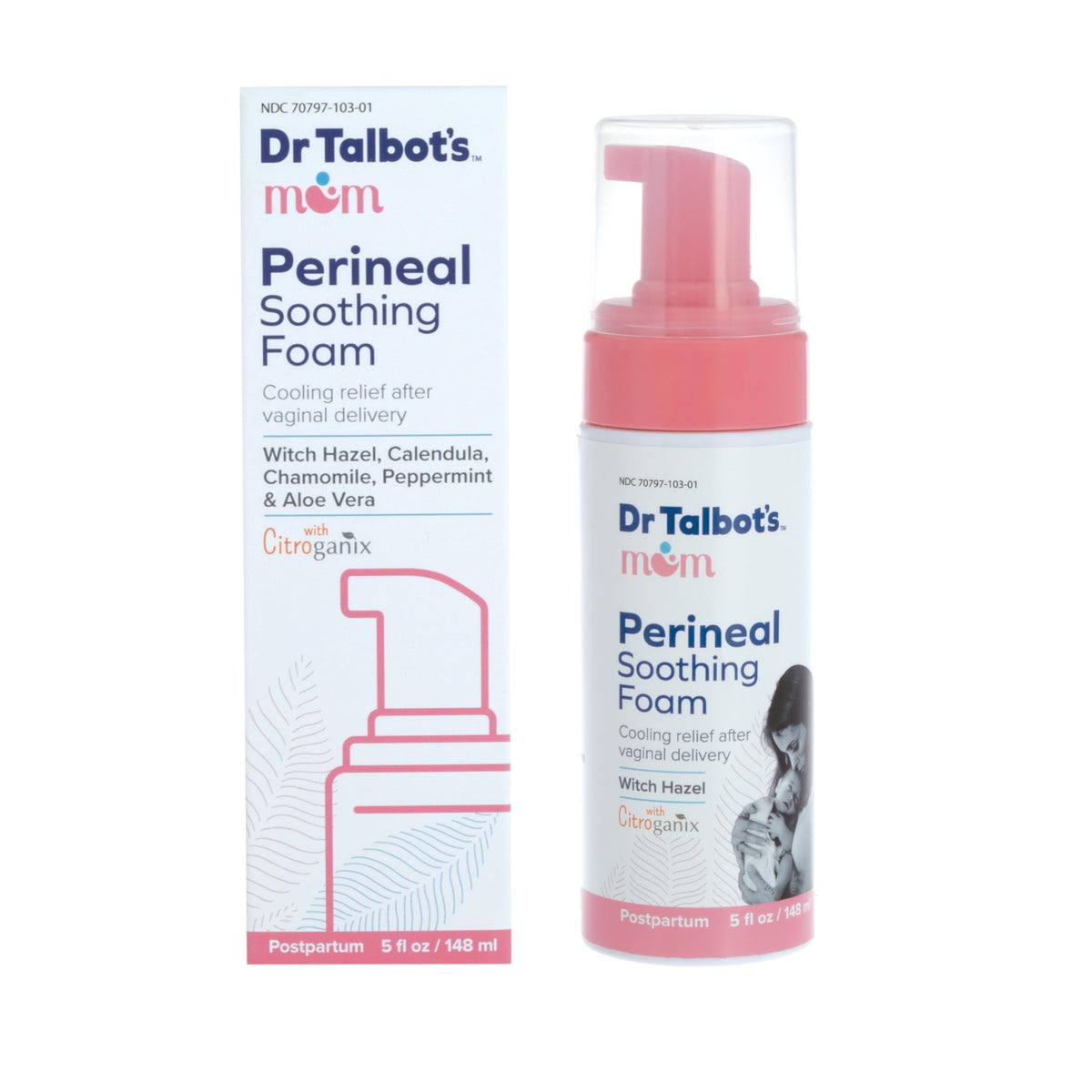 Dr. Talbot's Mom front bottle view showing label and cooling benefit