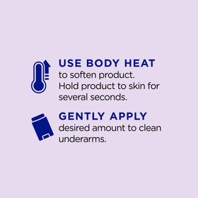 Dr Teal's deodorant being held and applied demonstrating easy comfortable application