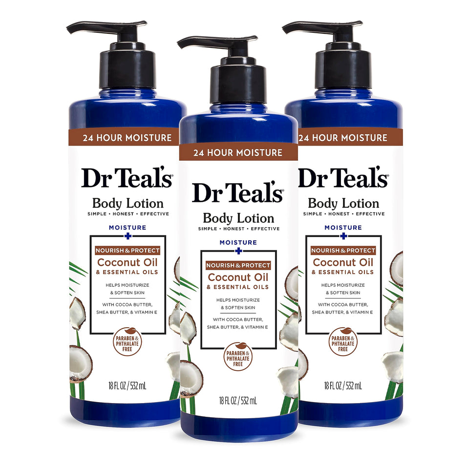 Dr Teal's front bottle view showing label and benefits