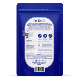 Dr Teal's close-up of salt granules texture for softening skin