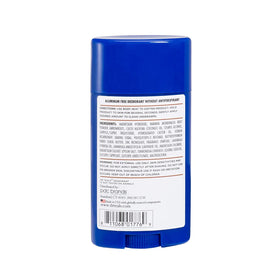 Dr Teal's coconut oil deodorant label detail highlighting natural ingredients and moisturizing benefit