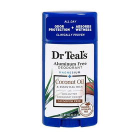 Dr Teal's eucalyptus stick surface close-up showing smooth texture and quick absorption