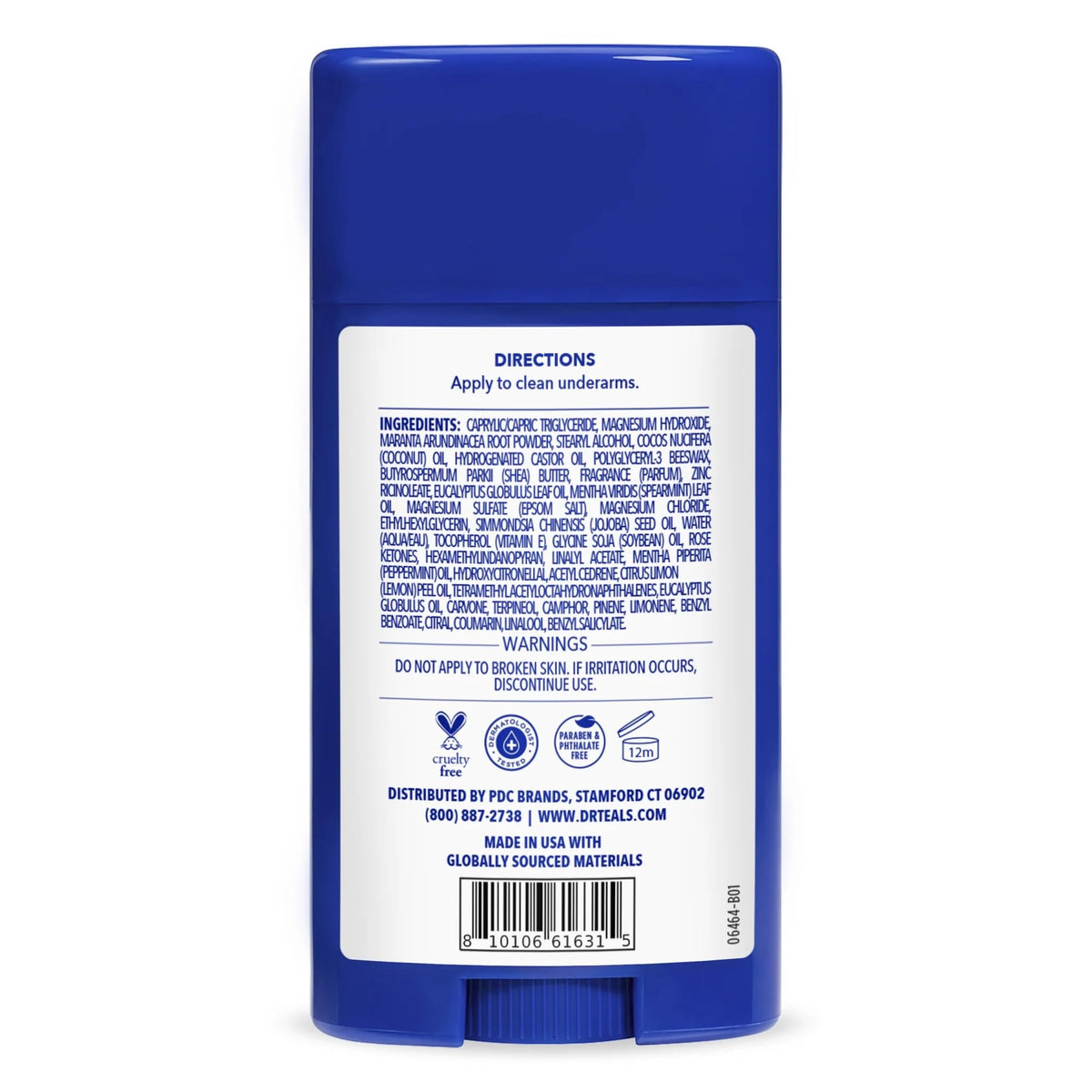 Dr Teal's product texture swipe showing creamy balm and moisturizing oils