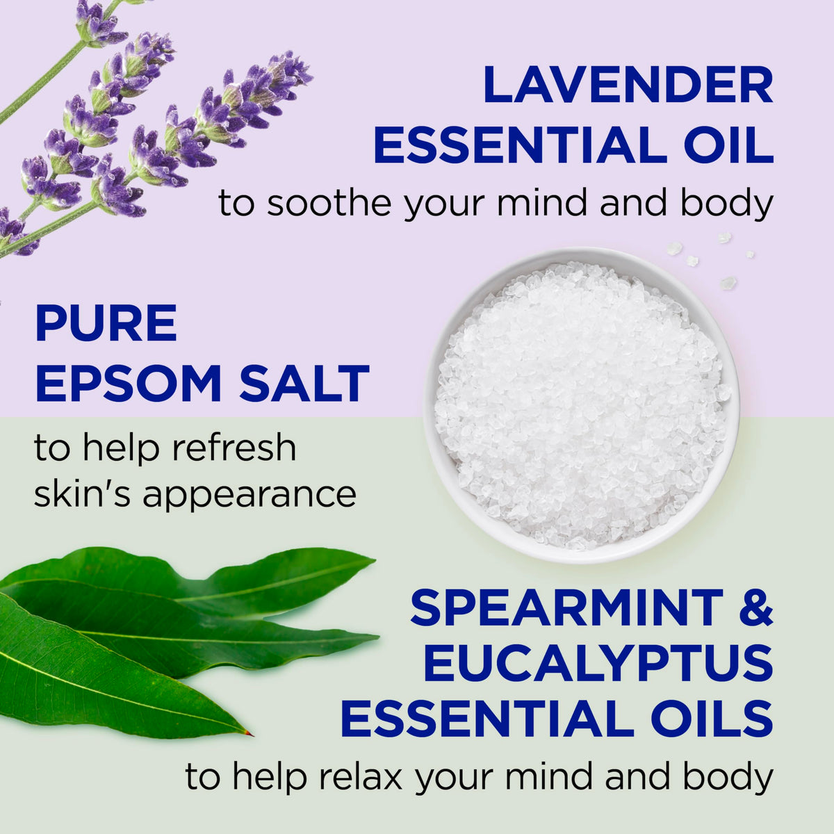 Dr Teal's foam on hand demonstrating rich lather for gentle cleansing and hydration