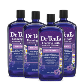 Dr Teal's front packaging showing product and calming sleep branding