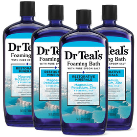 Dr Teal's front packaging showing bottle and label, communicates trusted self-care