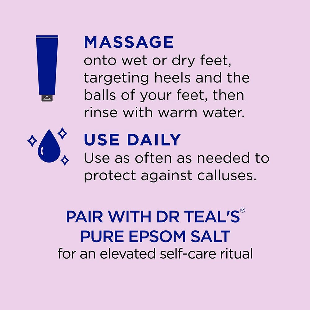 Dr Teal's open jar revealing salt and polish texture for smoothing
