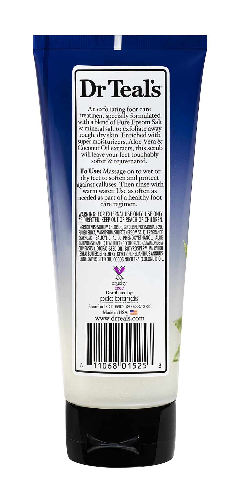 Dr Teal's close-up texture of scrub granules for gentle exfoliation