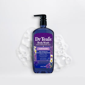 Dr Teal's four-pack boxed set demonstrating value and size benefit