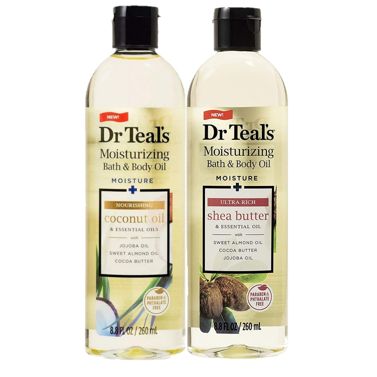 Dr Teal's front packaging showing both shea and coconut oils, great for gifting