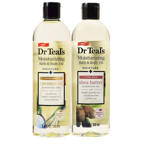 Dr Teal's front packaging showing both shea and coconut oils, great for gifting