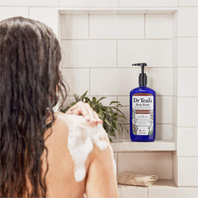 Dr Teal's ingredient highlights with coconut oil and Epsom salt benefits