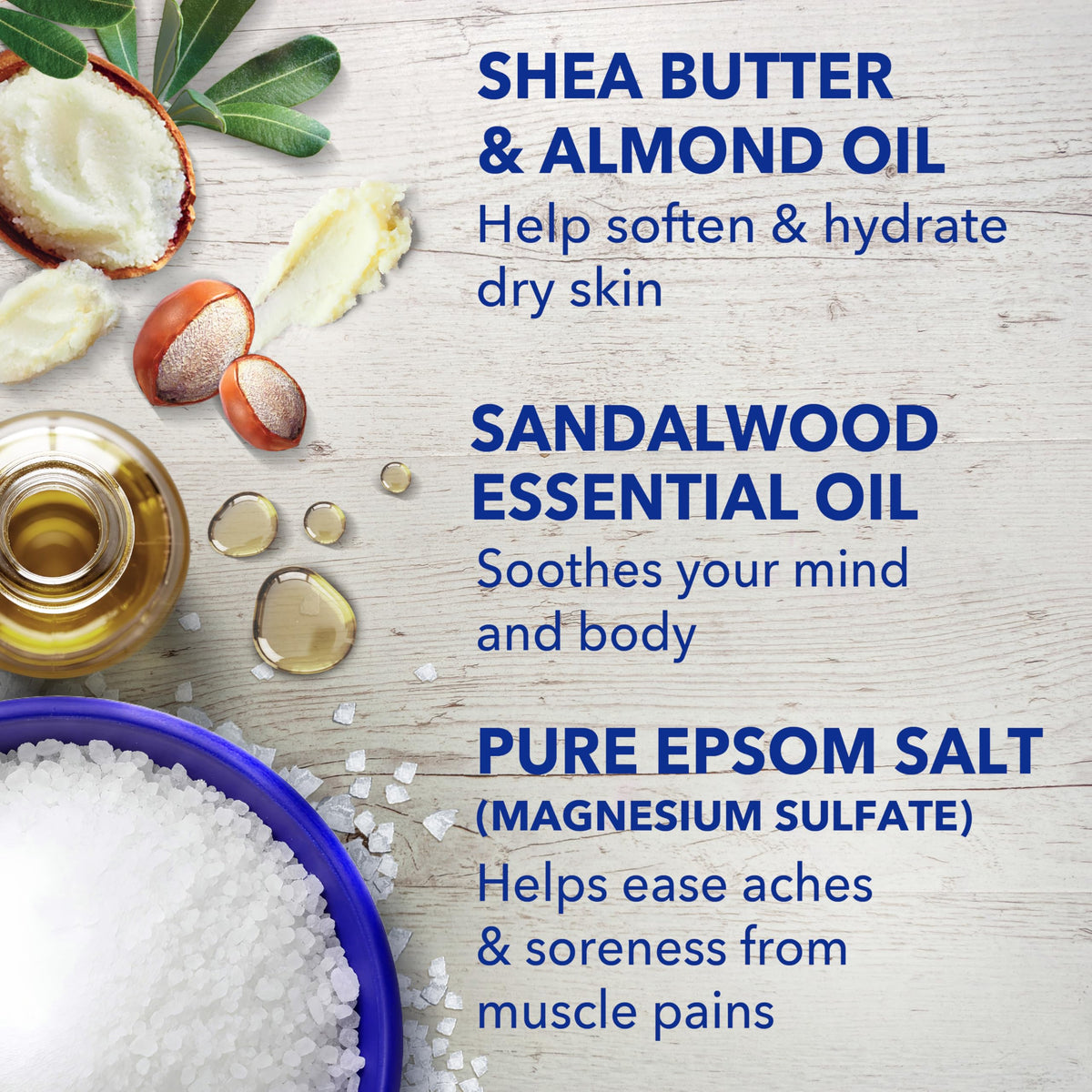 Dr Teal's salt blended with body wash as an exfoliant demonstrating smooth application and moisturization