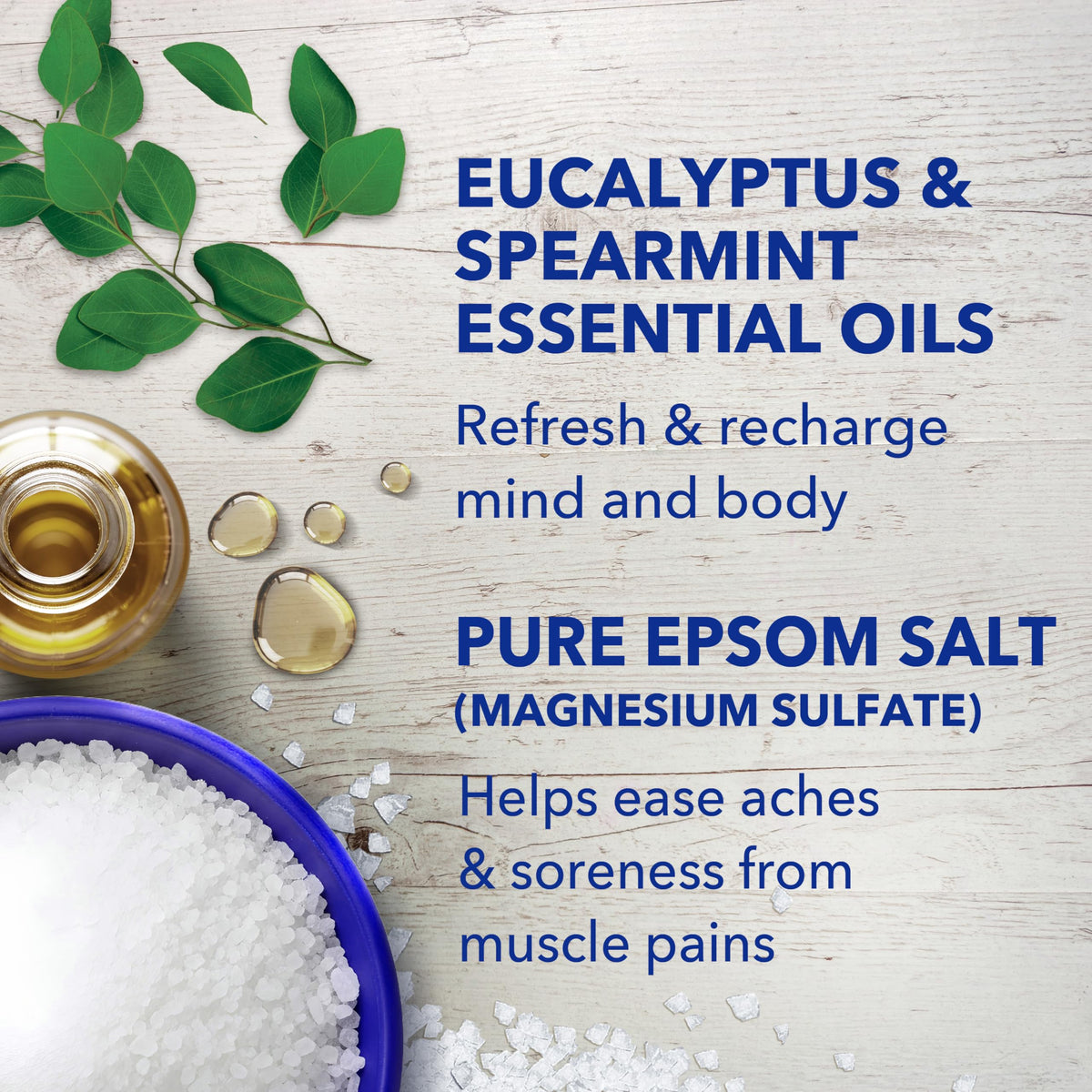 Dr Teal's pack of four containers for continuous self-care convenience