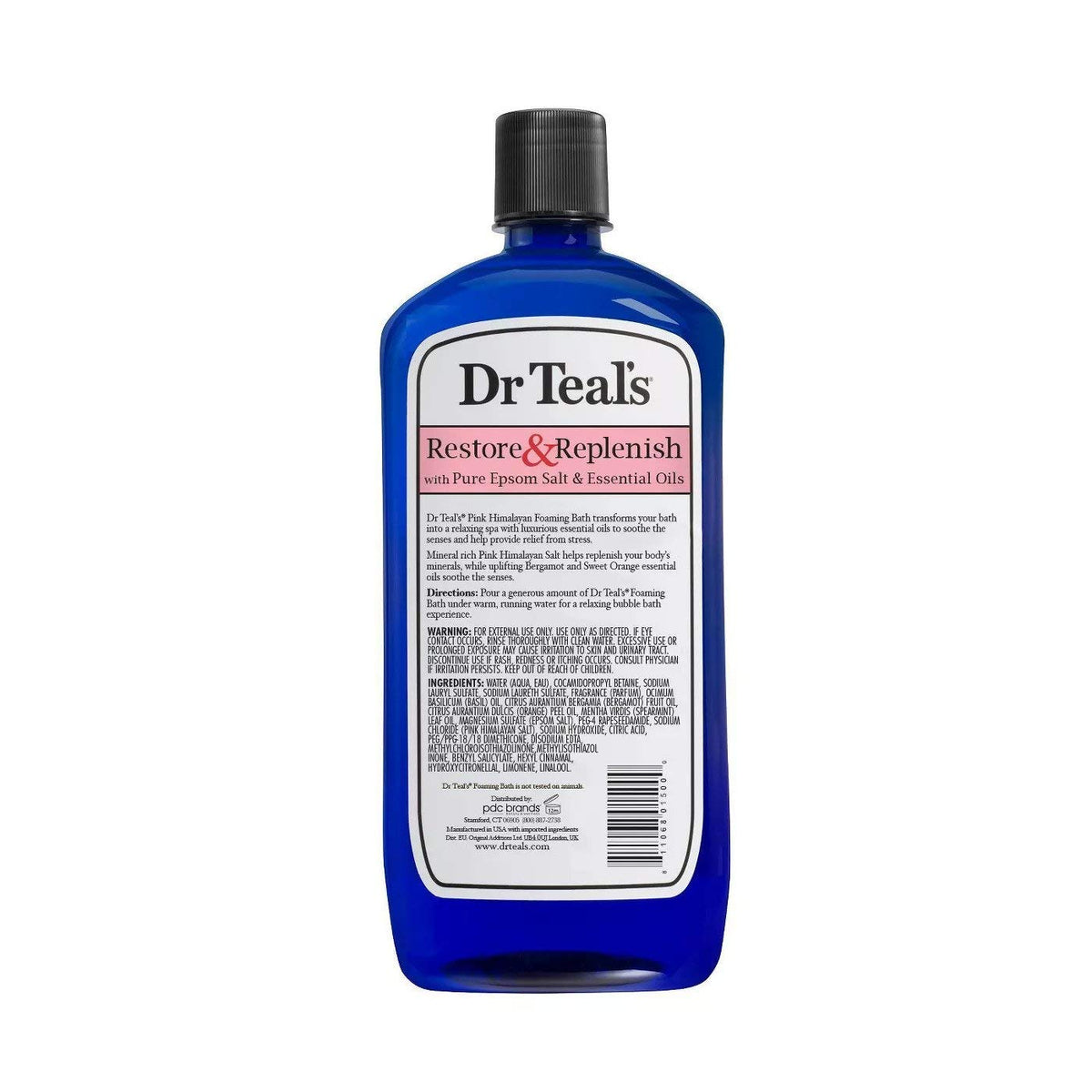 Dr Teal's close-up of pink Himalayan salt texture demonstrating mineral-rich formula