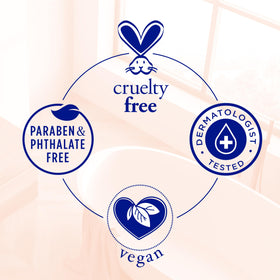 Dr Teal's product pouring into tub showing how to create a relaxing soak
