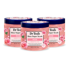 Dr Teal's front jar packaging showing product and calming rose scent