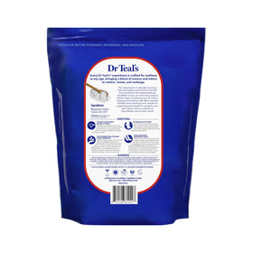 Dr Teal's close-up of fine Epsom salt granules emphasizing pure texture