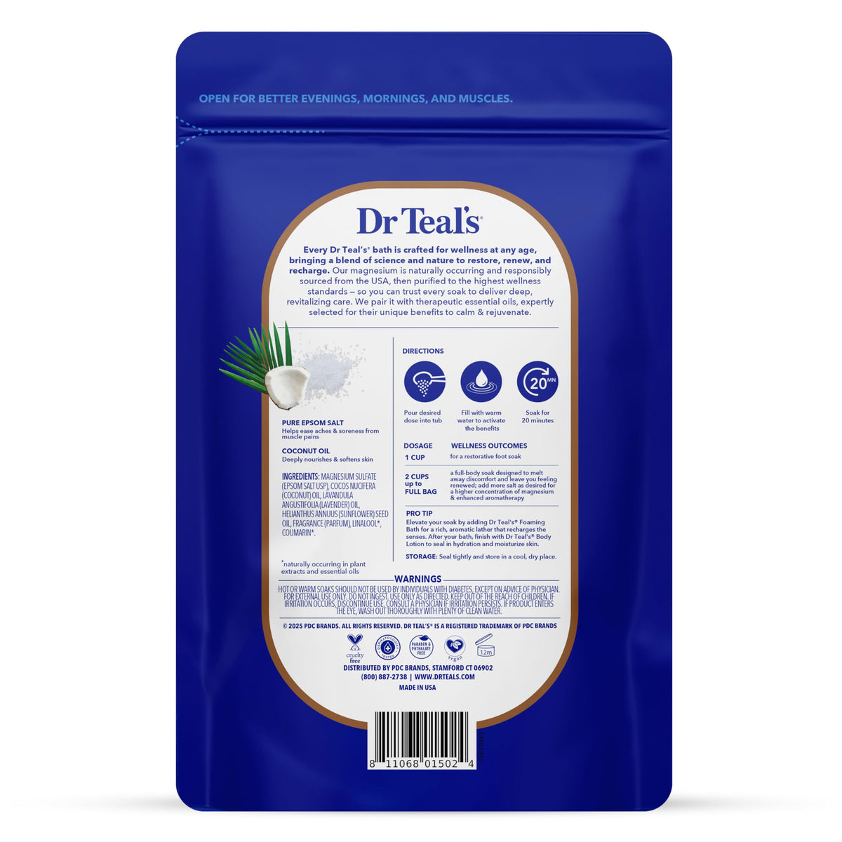 Dr Teal's close-up of salt texture highlighting gentle exfoliation