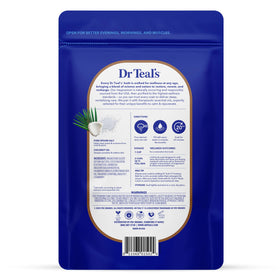 Dr Teal's close-up of salt texture highlighting gentle exfoliation