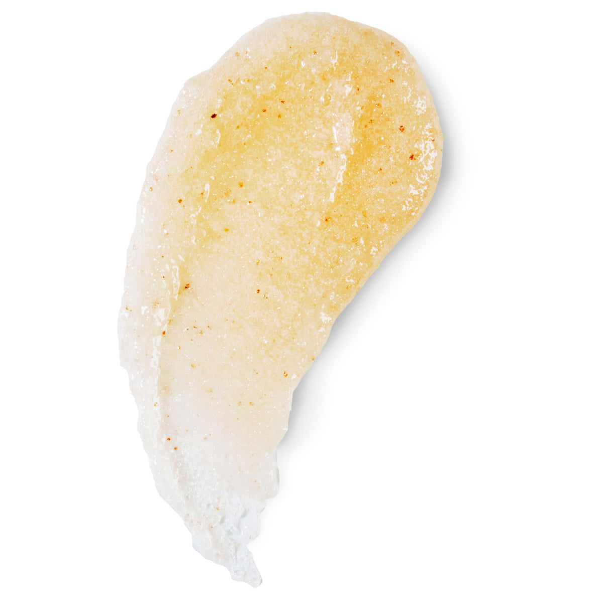 Dr Teal's spoon with scrub to show granules and nourishing oils for smoother skin