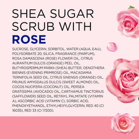 Post-scrub skin showing soft, hydrated result from Dr Teal's formula