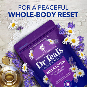 Dr Teal's salt mixed with body wash to create an exfoliating scrub