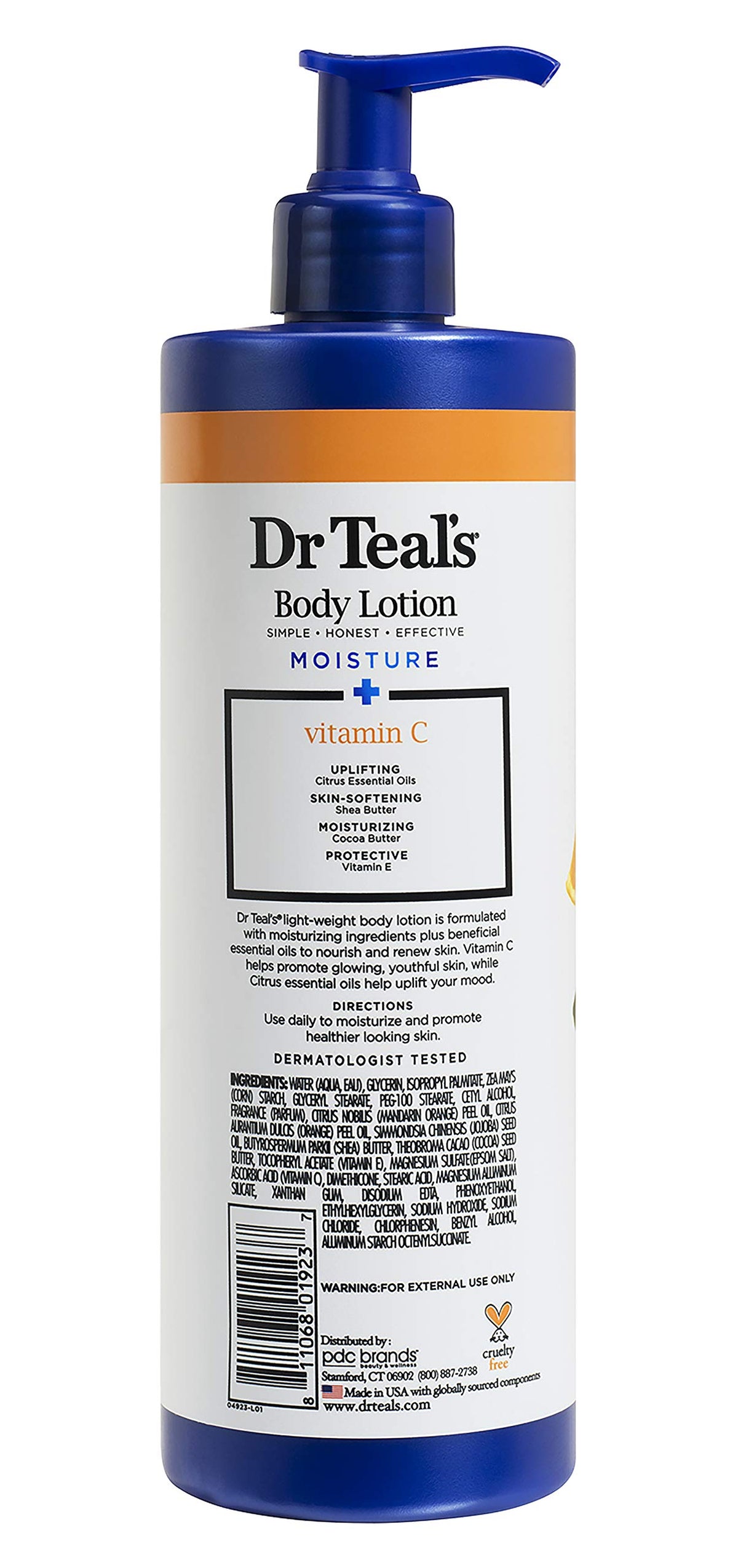 Dr Teal's lotion texture close-up showing creamy consistency for quick absorption