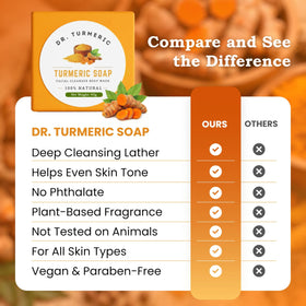 Dr. Turmeric bar on draining dish indicating longer-lasting storage