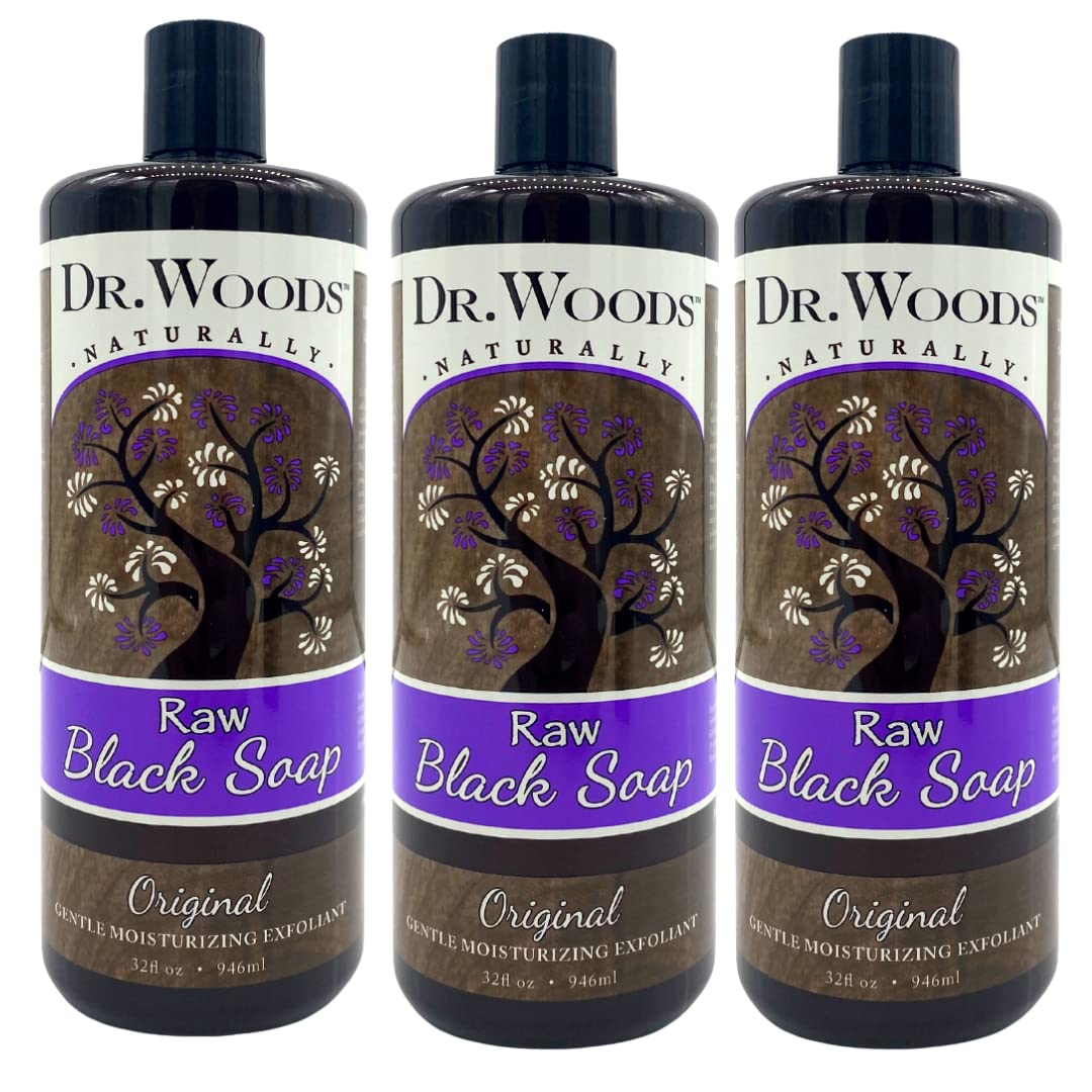 Dr. Woods front bottle showing label and volume, highlighting natural benefits