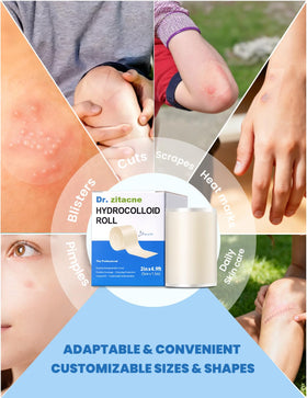 Dr. Zitacne transparent patch blending with skin for low visibility