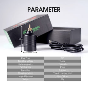 Dragonhawk complete kit layout including pen, battery, cartridges and ink