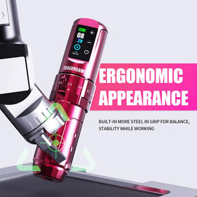 Dragonhawk dual batteries and compact power supply for extended cordless use