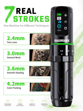 Dragonhawk L3 close-up of 32mm grip offering ergonomic comfort and reduced fatigue