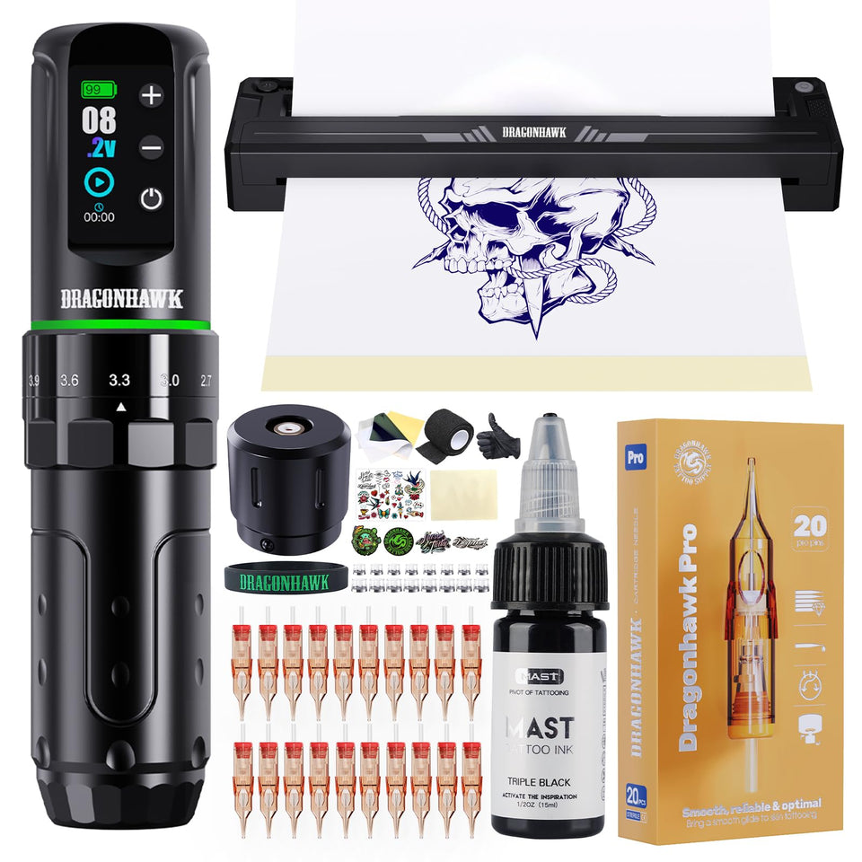 Dragonhawk L3 front view showing sleek pen design and controls for comfortable use