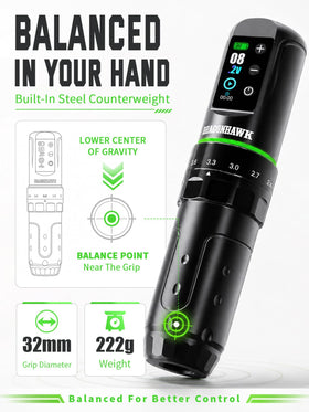 Dragonhawk L3 Mcore motor detail highlighting quiet, smooth operation and stability