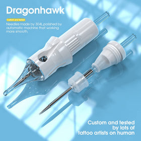 Dragonhawk pack open with cartridges exposed showing ready-to-use studio convenience