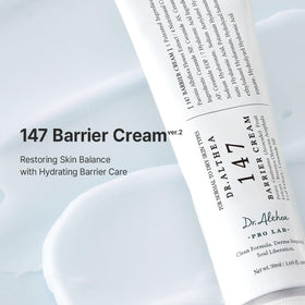 Dr.Althea 147 Barrier Cream tube close-up highlighting cap and vegan-friendly label for reassurance